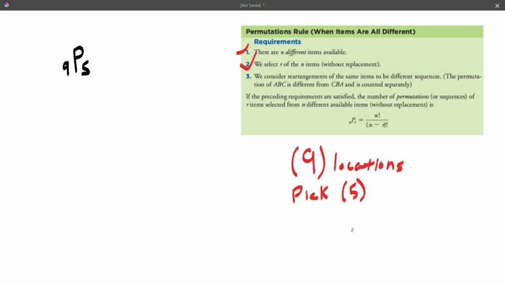 SOLVED:Calculating Factorials, Combinations, Permutations Evaluate The ...