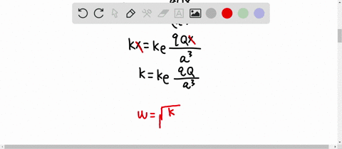 a-negatively-charged-particle-q-is-placed-at-the-center-of-a-uniformly-charged-ring-where-the-ring-h