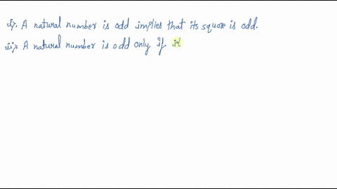 ⏩SOLVED:Rewrite the following statement with "if-then" in five… | Numerade