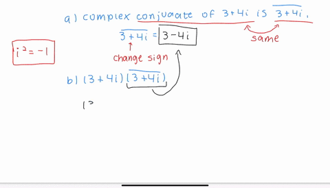 beginequation-text-a-the-complex-conjugate-of-quad34-i-text-is-overline34-iendequation-beginequation