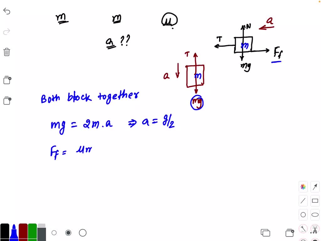 solved-a-mass-m-3-is-connected-to-a-thin-ribbon-which-is-passed-over