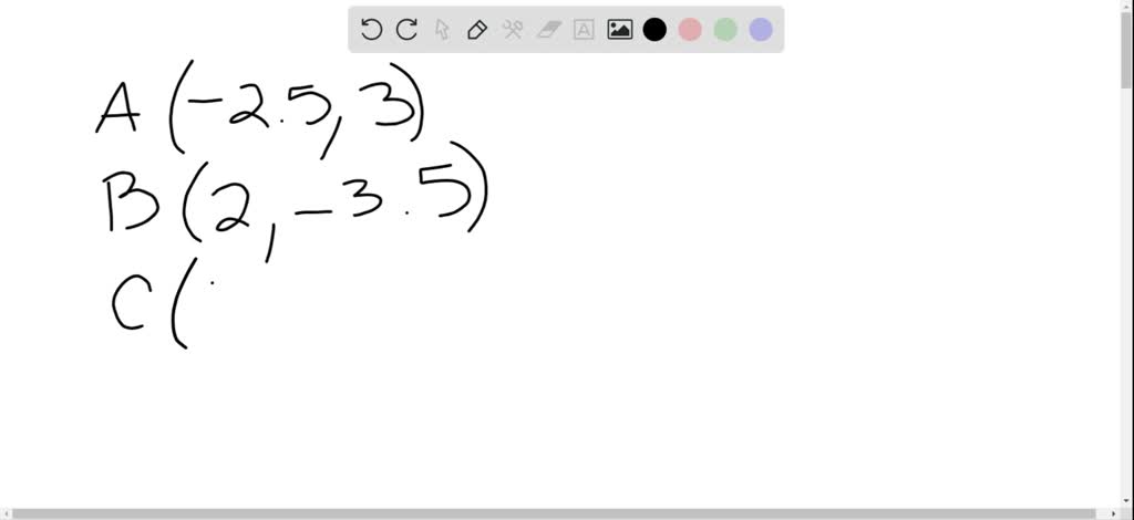 SOLVED:Find the coordinates of each point shown in the graph. (Graph ...