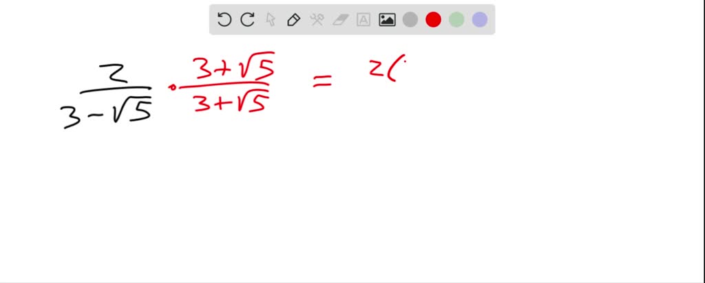 Solved Rationalize The Denominator Frac 2 3 S