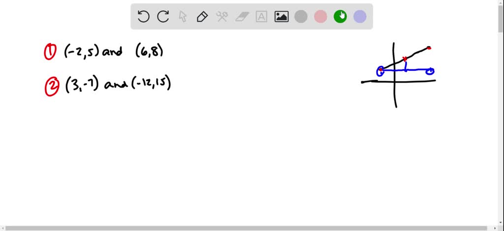 SOLVED:Determine the coordinates of the midpoint of the line segment ...