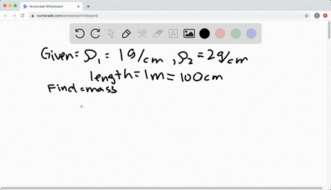 suppose-a-1-m-cylindrical-bar-has-a-constant-density-of-1-mathrmg-mathrmcm-for-its-left-half-and-a-c