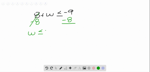 solve-the-inequality-then-graph-the-solution-8w-leq-9