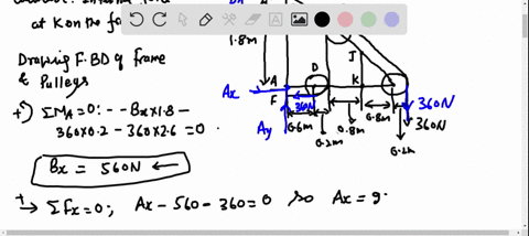 knowing-that-the-radius-of-each-pulley-is-200-mathrmmm-and-neglecting-friction-determine-the-inter-2