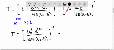 a-particle-with-mass-m-and-total-energy-e-tunnels-through-a-square-barrier-of-height-u_0-and-width-2