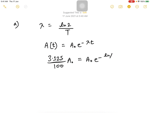a-radioactive-isotope-has-a-half-life-of-t-years-how-long-will-it-take-the-activity-to-reduce-to-a-3