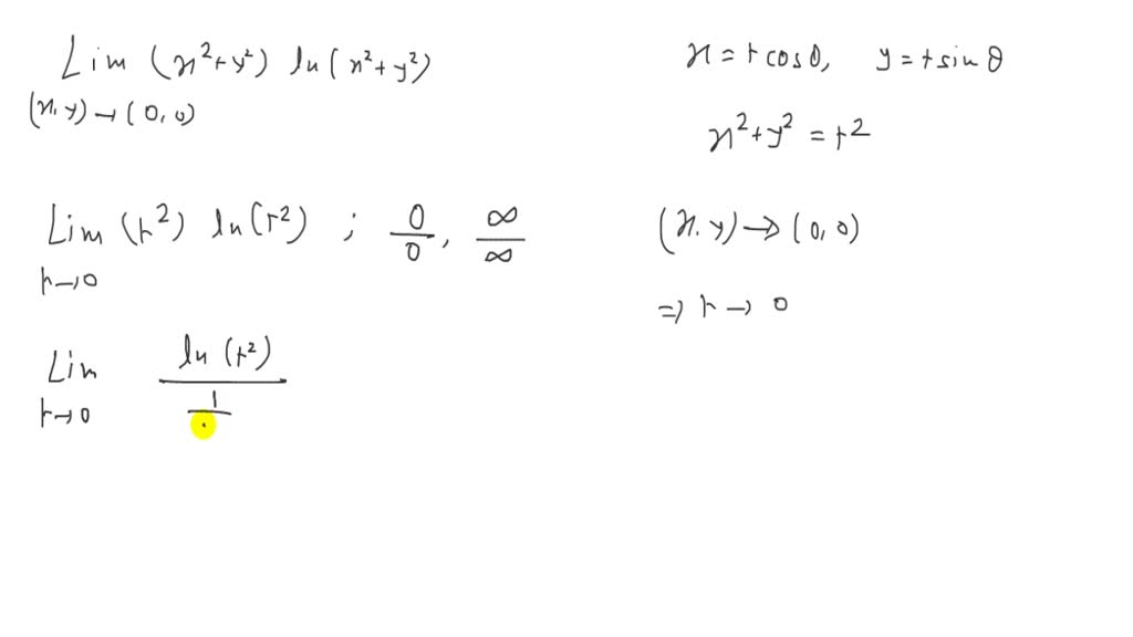 ⏩SOLVED:Use polar coordinates and L'Hôpital's Rule to find the… | Numerade