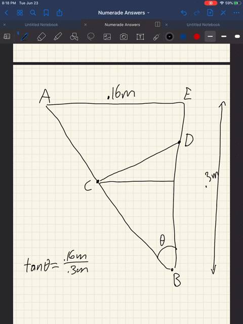 rod-a-b-is-supported-by-a-pin-and-bracket-at-a-and-rests-against-a-frictionless-peg-at-c-determine-t