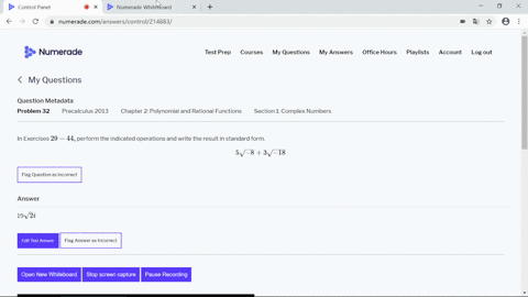 in-exercises-29-44-perform-the-indicated-operations-and-write-the-result-in-standard-form-5-sqrt-83-