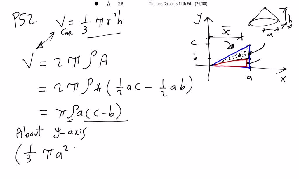 In Exercises 51 and 52, use a theorem of Pappus to find the centroid of ...