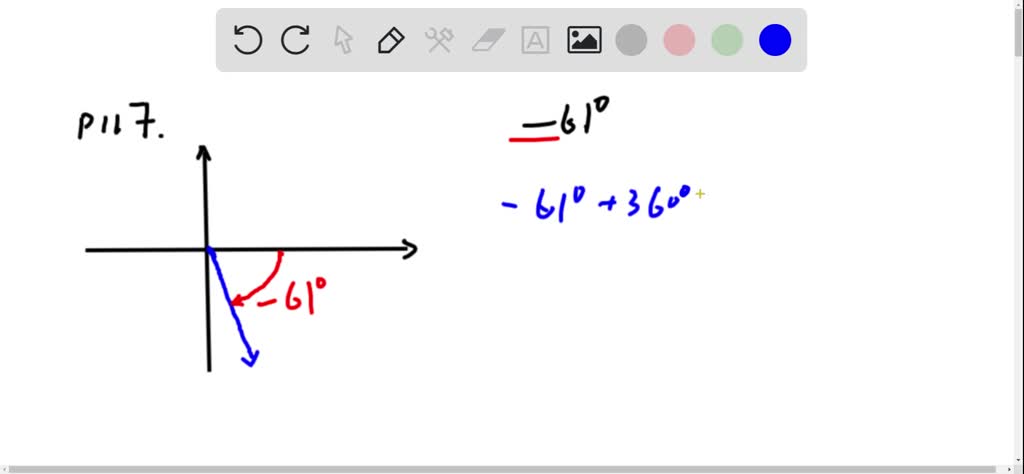 SOLVED:Concept Check Sketch each angle in standard position. Draw an ...