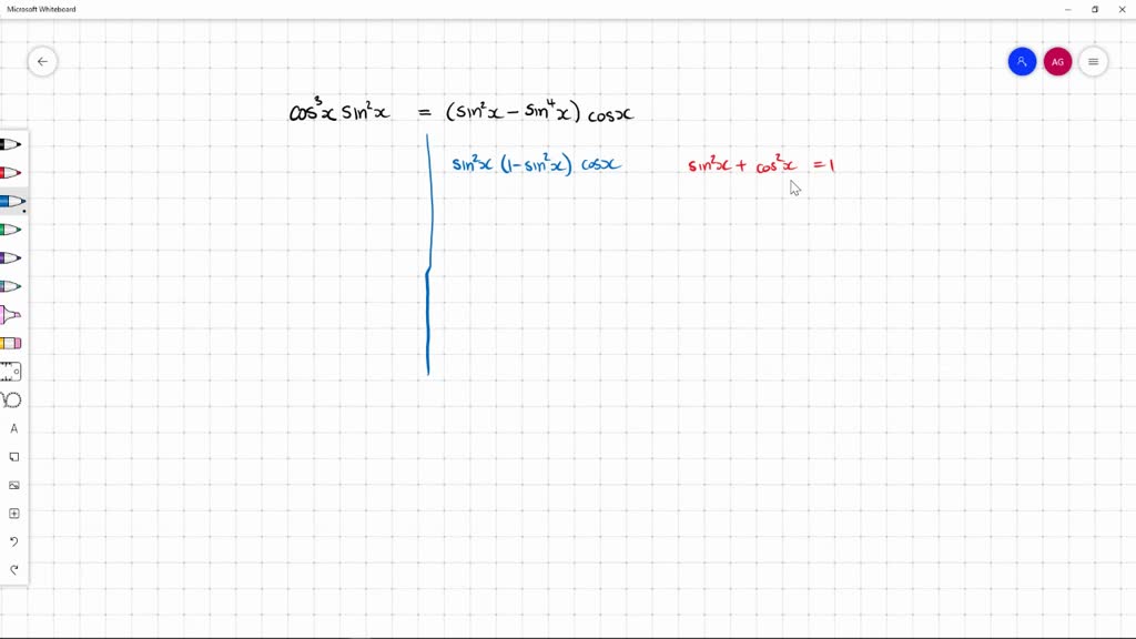 Solved Verifying A Trigonometric Identity Verify The Identity Cos X