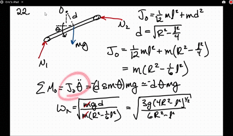 the-bar-has-a-length-l-and-mass-m-it-is-supported-at-its-ends-by-rollers-of-negligible-mass-if-it--2
