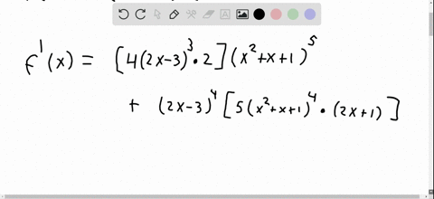 7-42-find-the-derivative-of-the-function-fx2-x-34leftx2x1right5