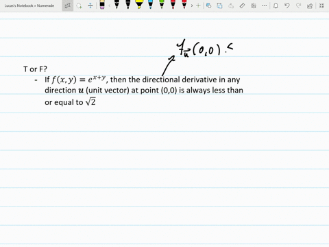 true-or-false-give-reasons-for-your-answer-if-fx-yexy-then-the-directional-derivative-in-any-directi