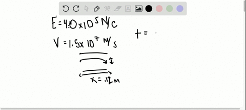 a-proton-enters-the-uniform-electric-field-produced-by-the-two-charged-plates-shown-below-the-magnit