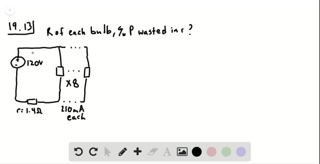 SOLVED (II) Eight bulbs are connected in parallel to a 120V source by