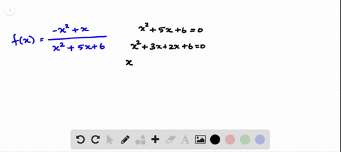 find-the-domain-of-each-rational-function-fxfrac-x2xx25-x6