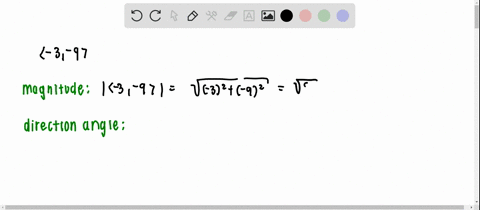 find-the-magnitude-and-direction-angle-for-the-vector-langle-3-9rangle