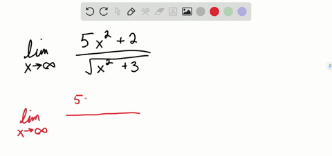 find-the-limit-lim-_x-rightarrow-infty-frac5-x22sqrtx23