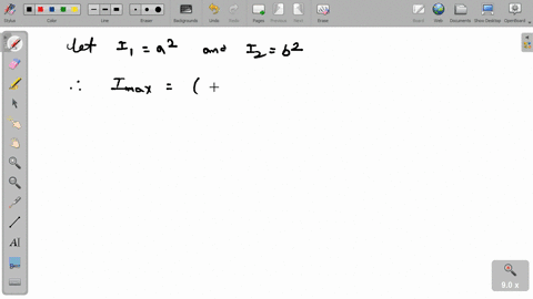 two-coherent-sources-of-intensities-i_1-and-i_2-produce-an-interference-pattern-the-maximum-intensit