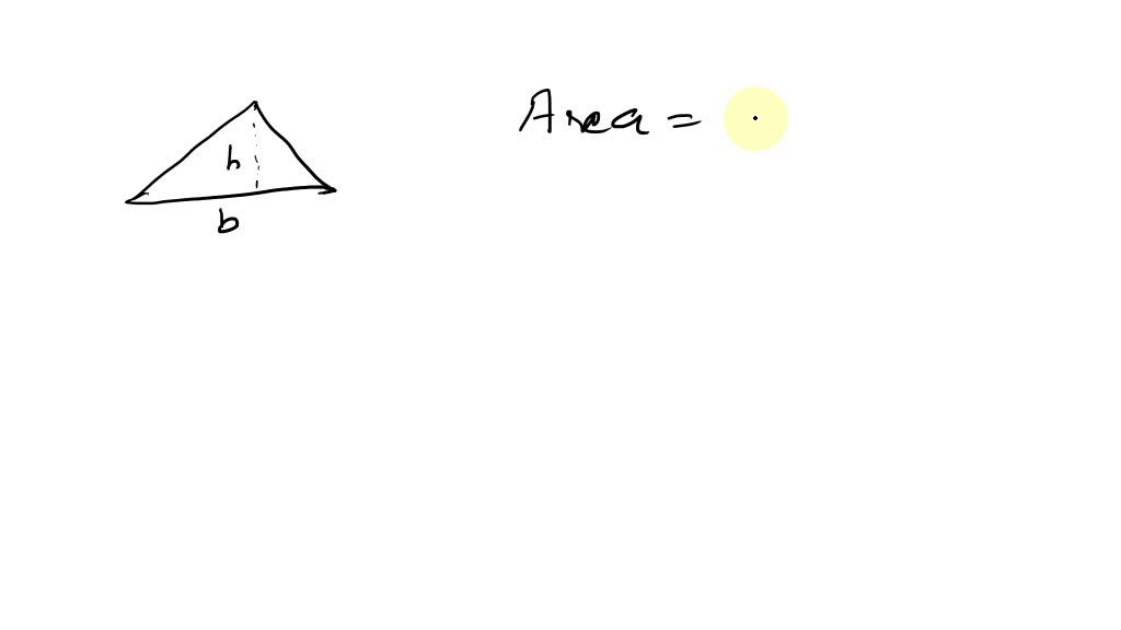 SOLVED:Solve. A=(1)/(2) B H, For B (Area Of A Triangle)