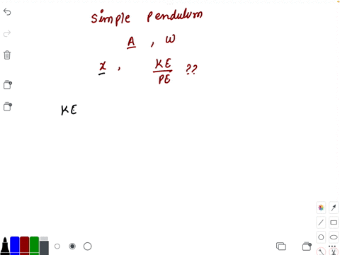 a-simple-pendulum-is-oscillating-with-amplitude-a-and-angular-frequency-omega-at-displacement-x-from