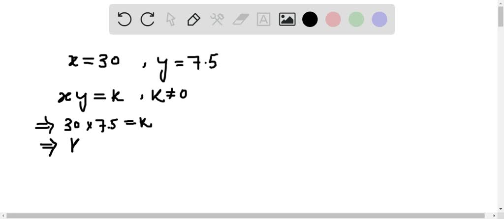 SOLVEDThe variables x and y vary inversely. Use