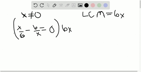 solve-if-no-solution-exists-state-this-fracx6-frac6x0