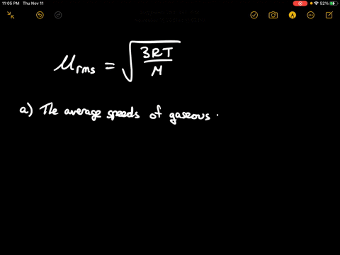 a-how-do-average-speeds-of-gaseous-molecules-vary-with-temperature-b-calculate-the-ratio-of-the-rms-