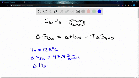calculate-the-enthalpy-of-fusion-of-naphthalene-leftmathrmc_10-mathrmh_8right-given-that-its-melting