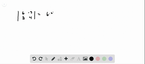 for-the-following-exercises-find-the-determinant-leftbeginarrayrr6-3-8-4endarrayright-2