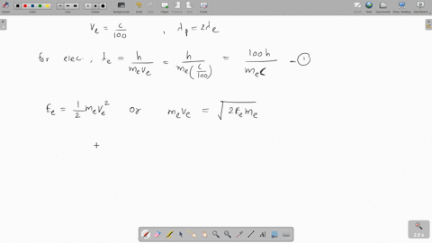 the-de-broglie-wavelength-of-a-photon-is-twice-the-de-broglie-wavelength-of-an-electron-the-speed-of