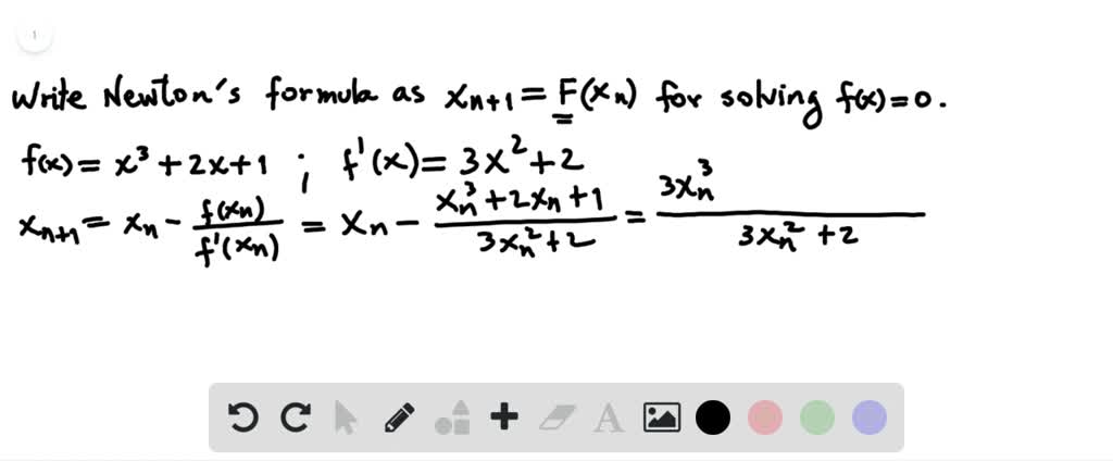 For the following exercises, write Newton's formula as xn+1=F(xn) for ...