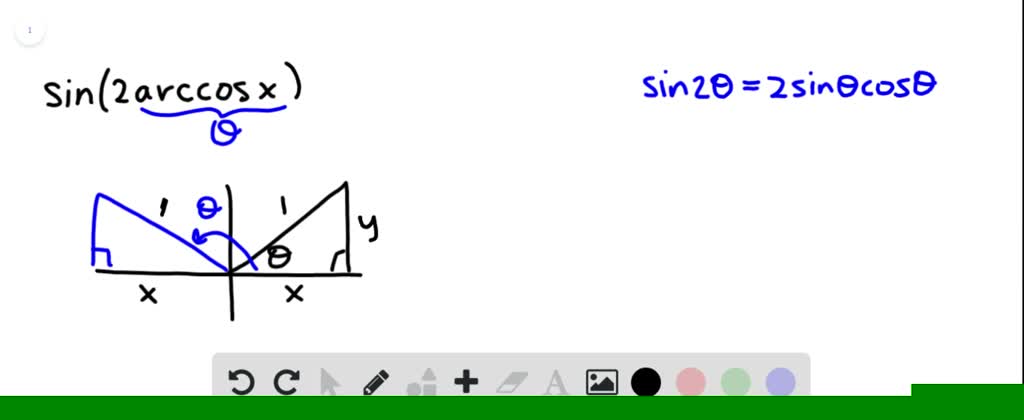 Simplify The Expression sin 2 arccos X 
