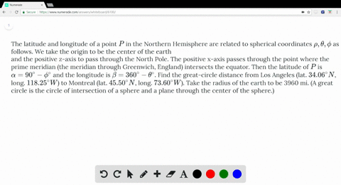 the-latitude-and-longitude-of-a-point-p-in-the-northern-hemisphere-are-related-to-spherical-coordina