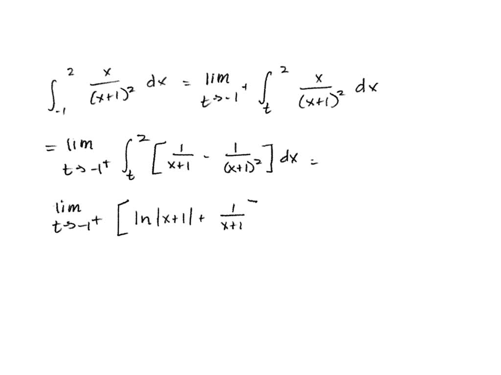 SOLVED:Determine whether the integral is convergent or divergent ...