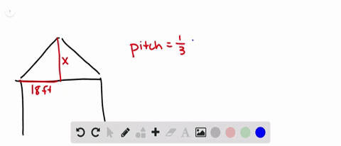 find-x-so-that-the-pitch-of-the-roof-is-frac13