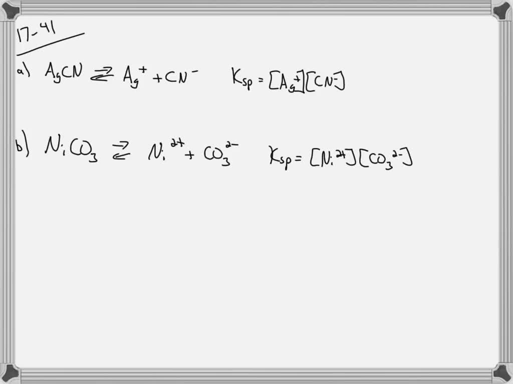 SOLVEDFor each of the following insoluble salts, (1) write a balanced