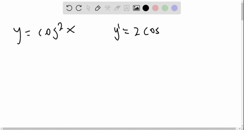 find-dydx-for-the-following-functions-ycos-2-x