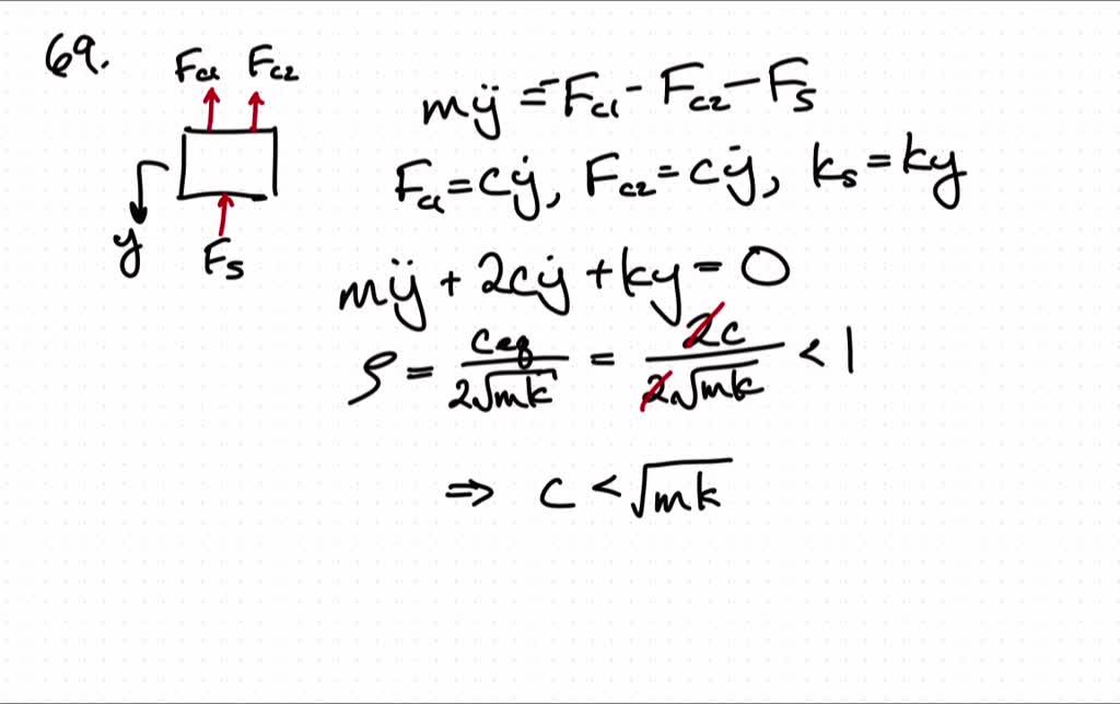 SOLVED:Represent the vibratory system given in Figure E2.26 as an ...