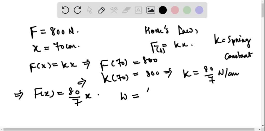 SOLVED:In Exercises 5-12 , use Hooke's Law to determine the variable ...