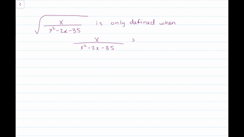 find-the-domain-of-the-expression-use-a-graphing-utility-to-verify-your-result-sqrtfracxx2-2-x-35