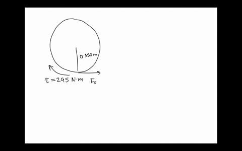 the-wheel-of-a-car-has-a-radius-of-0350-m-the-engine-of-the-car-applies-a-torque-of-295-n-m-to-this-