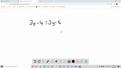 match-each-equation-with-the-appropriate-number-of-solutions-2-y-43-y-5-a-infinitely-many-b-one-solu