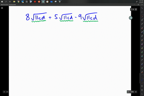 in-the-following-exercises-simplify-8-sqrt11-c-d5-sqrt11-c-d-9-sqrt11-c-d