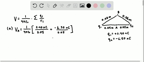 two-point-charges-q_1-240-mathrmnc-and-q_2-650-mathrmnc-are-0100-mathrmm-apart-point-a-is-midway-b-3
